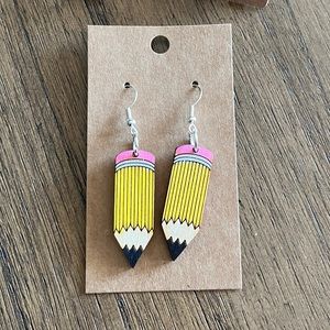 Teacher dangle earrings